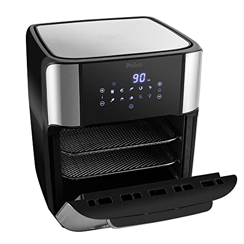 Design, materiais e capacidade da Fritadeira Philco Air Fryer Oven 12L PFR2200P - 127V